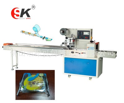 全自動餅干包裝機曲奇餅干獨立包裝機落餅器夾心餅干自動包裝機