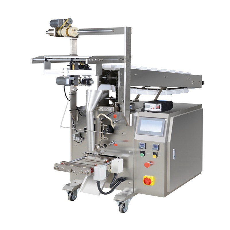 青島廠家生產袋裝寵物飼料顆粒稱重包裝機膨化食品充氮氣包裝設備