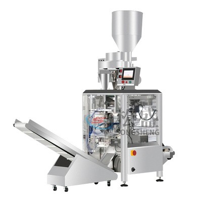 廠家帶線帶標茶葉包裝機 內外袋袋泡茶包裝機 花茶三角包包裝機械