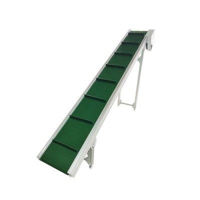 專業定制裙邊擋板輸送機小型pvc輸送帶 爬坡輸送機糧食提升機上料