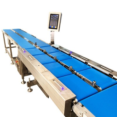 水果裝盒重量檢測 檢重秤 多頭重量檢查 皮帶式食品級在線檢重秤