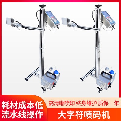 廠家供應全自動噴碼機外包裝箱紙箱大字符打標機流水號在線打碼機