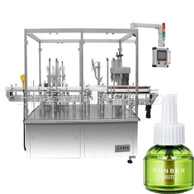 10ml風(fēng)油精全自動(dòng)灌裝旋蓋機(jī) 蚊香液灌裝旋蓋機(jī) 30ml噴霧劑灌裝機(jī)
