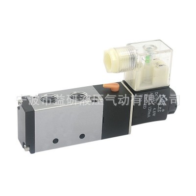 益研 4V210-08 電磁閥 二位五通 單控換向閥 AC220V 可配防暴線圈