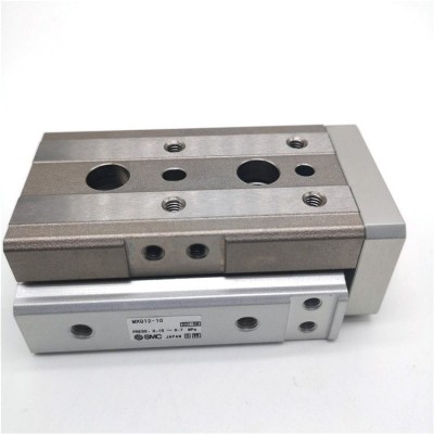 全新SMC氣缸MXQ12-10AS滑臺氣缸MXQ 系列 氣動滑臺循環(huán)式直線導軌