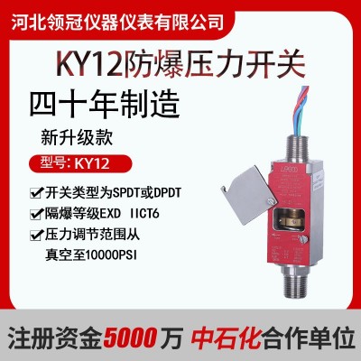 不銹鋼常用型防隔爆型壓力開關 真空-10000psi可調節bar
