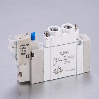 NORHA寧波諾華高質量SMC型SY5120/5220電磁閥二位五通換向閥