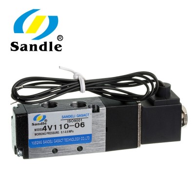 三德利氣動 亞德客型電磁閥4V110-06電磁閥 24/220V 二位五通電磁