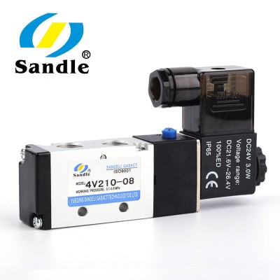三德利氣動 亞德客型電磁閥4V210-08電磁閥 24/220V 二位五通電磁