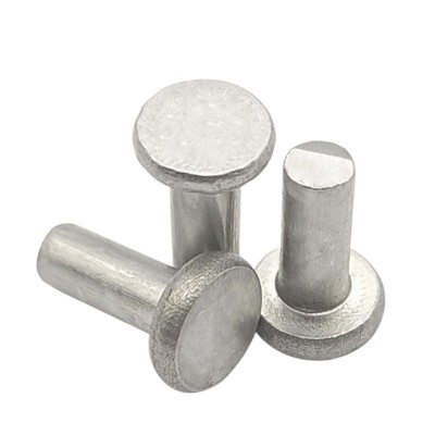 實心純鋁質平頭敲擊式鉚釘GB109實芯鋁制手打式平帽柳卯丁M2M3M4