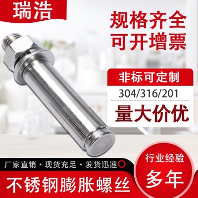 201不銹鋼外膨脹螺絲 不銹鋼膨脹螺栓 拉爆螺絲