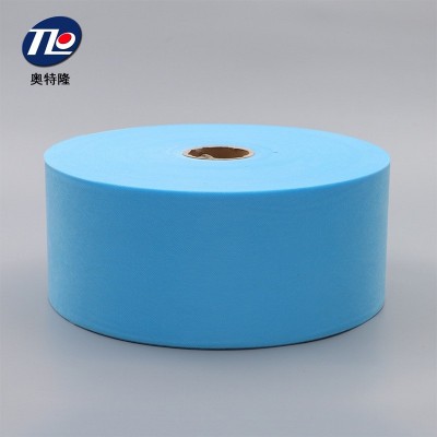 源頭工廠PP紡粘無紡布38藍口罩布顏色多種定制通過刺激致敏檢測