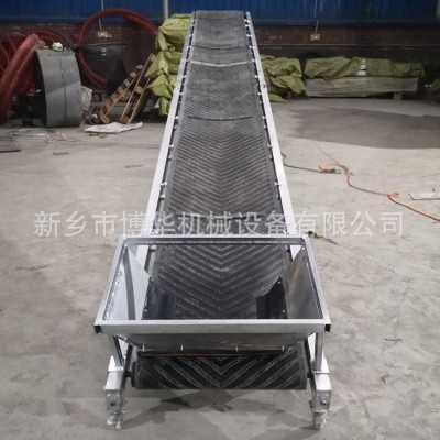 小型折疊皮帶輸送機6米長簡易糧食傳送帶水泥化肥裝車卸貨皮帶機
