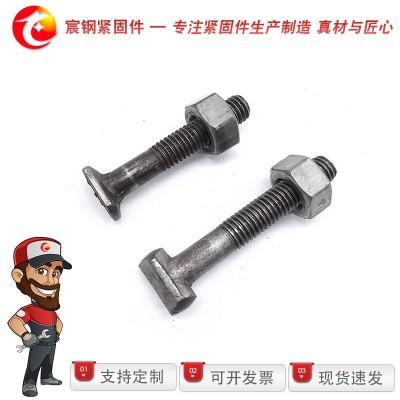 扣件螺絲 丁字絲 扣件螺栓 T型螺栓帶螺母 建筑丁字絲