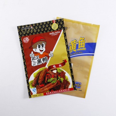 熱銷供應(yīng)小號一次性武漢特產(chǎn)黑鴨三邊封塑料食品包裝袋