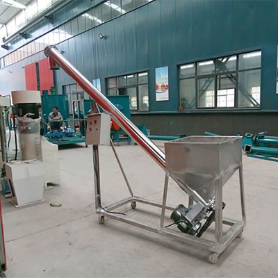 廣東現貨不銹鋼螺旋提升輸送機 定制U型單軸粉體顆粒給料機