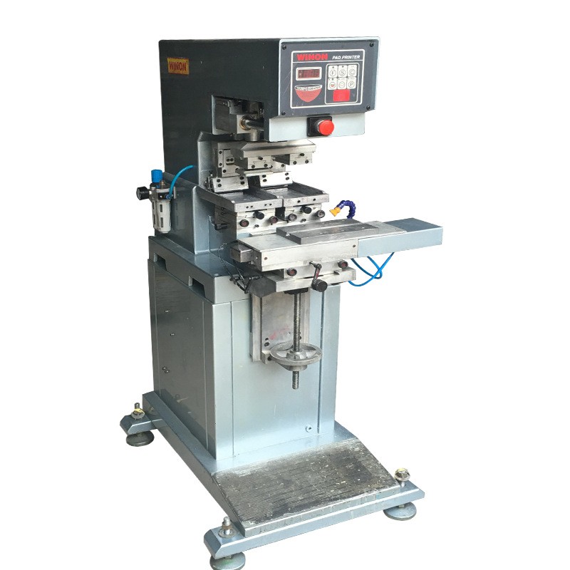 榮龍4*6雙色穿梭移印機 小型氣動移印機雙色油墨印刷機文具移印機