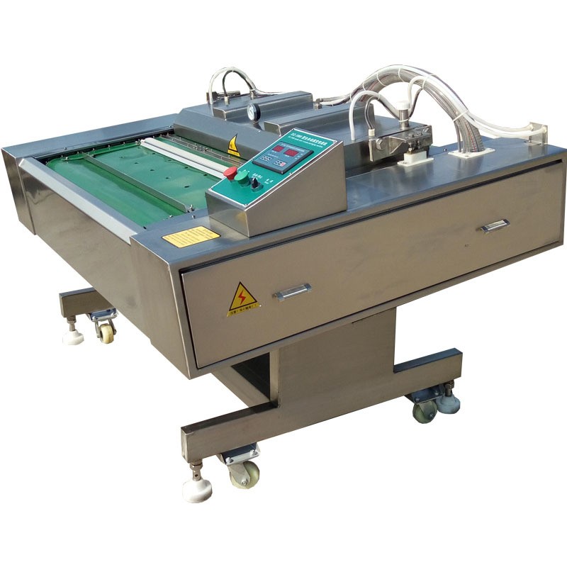 熱銷304不銹鋼棗片滾動式真空包裝機 商用大型牛肉連續真空包裝機