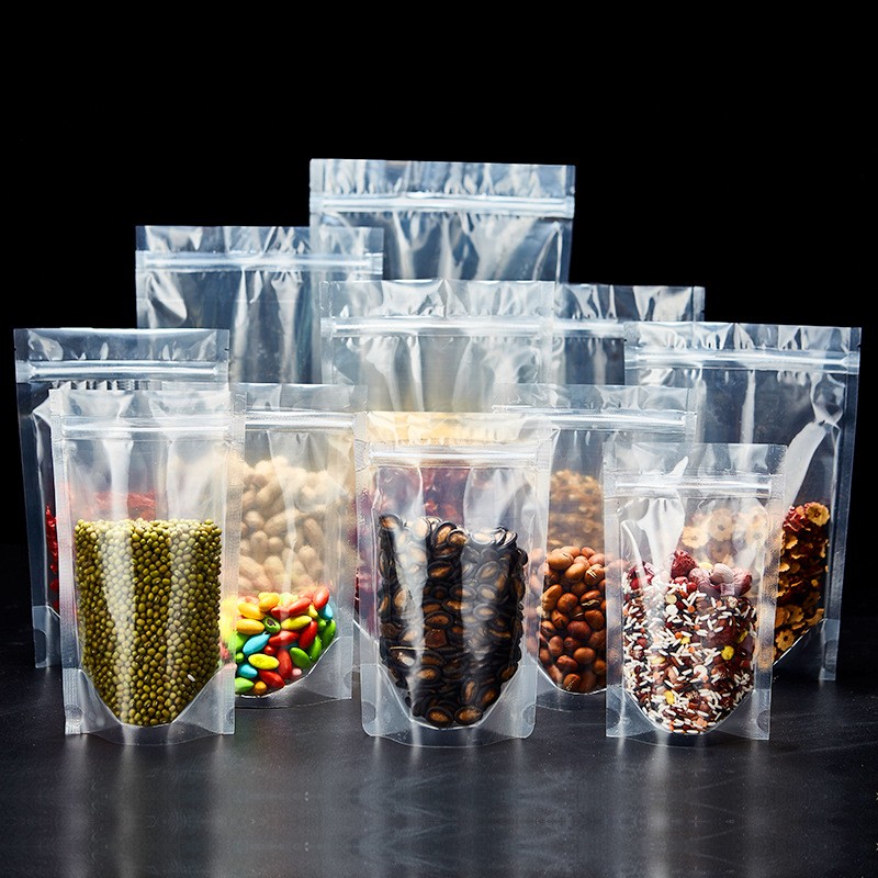 全透明自立袋干果花茶密封自封袋休閑食品包裝袋塑料包裝袋站立袋