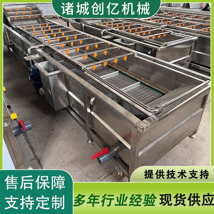現(xiàn)貨蔬菜清洗風(fēng)干加工線 蘋果氣泡清洗機(jī) 不銹鋼黃花菜清洗機(jī)械