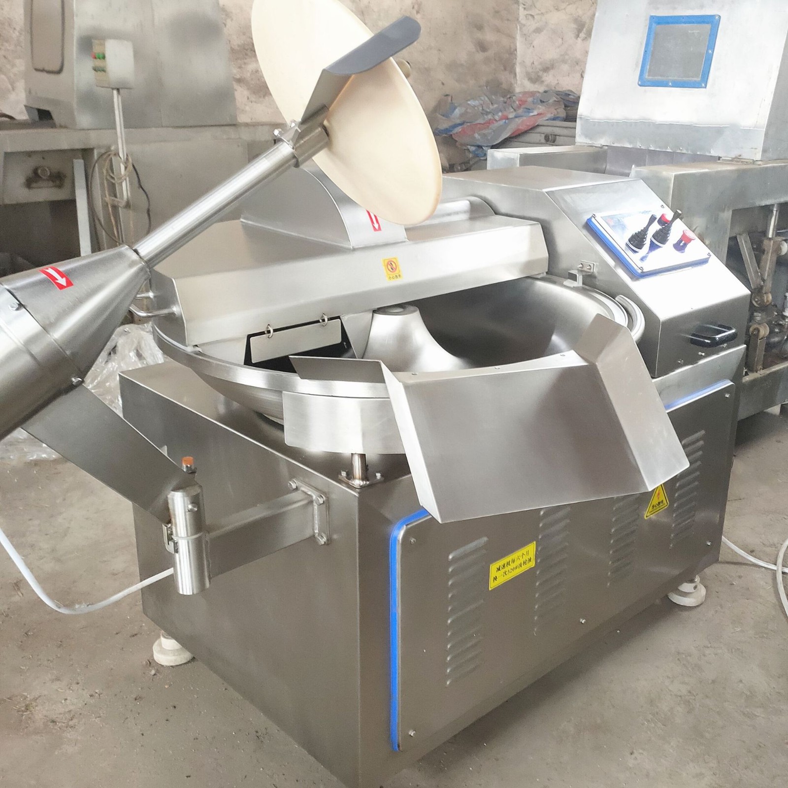 豆干斬拌機 高配變頻水冷斬拌機 魚豆腐千頁豆腐豆制品斬拌機廠家