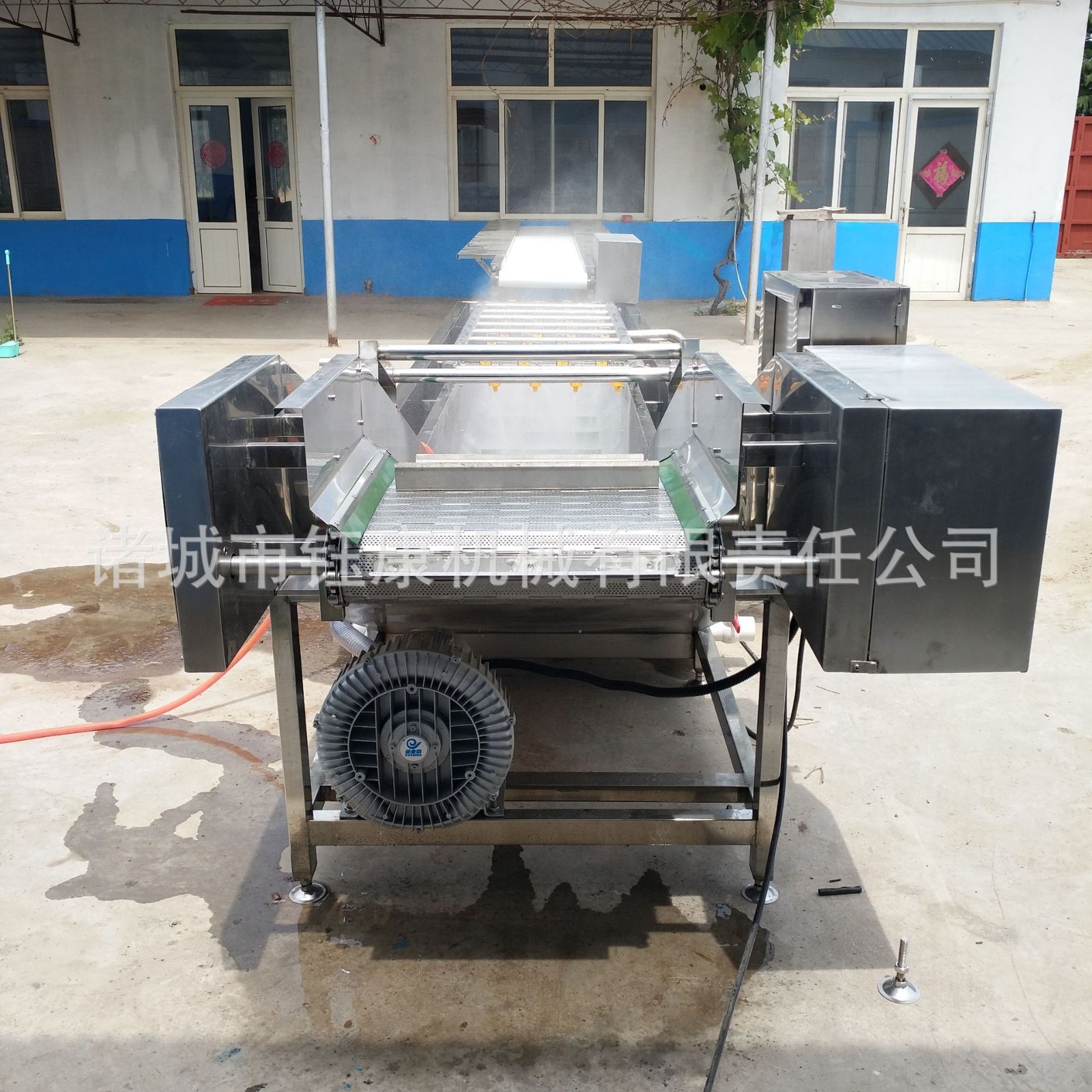 瓜果蔬菜清洗線 高壓氣泡噴淋凈菜線生產(chǎn)廠家 水循環(huán)青椒清洗線