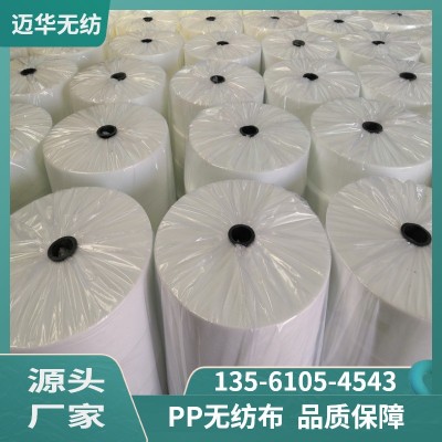 廠家銷售PP丙綸無紡布紡粘非織布材料 家紡白色無紡布內襯面料
