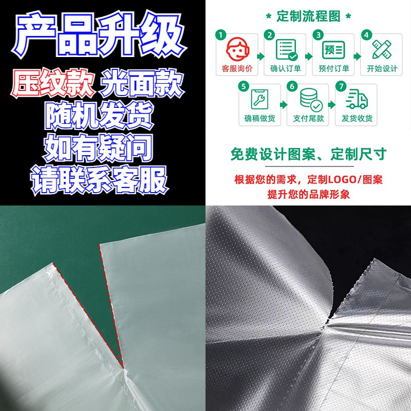 家用一次性pe平口塑料袋超市食品級手撕連卷袋保鮮袋大量批發