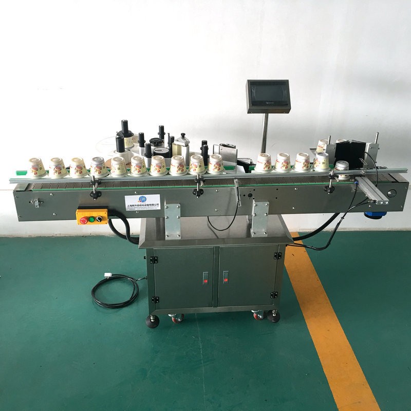 圓錐形杯側面貼標機 方瓶圓瓶雙側面貼標機 自動貼雙面膠機