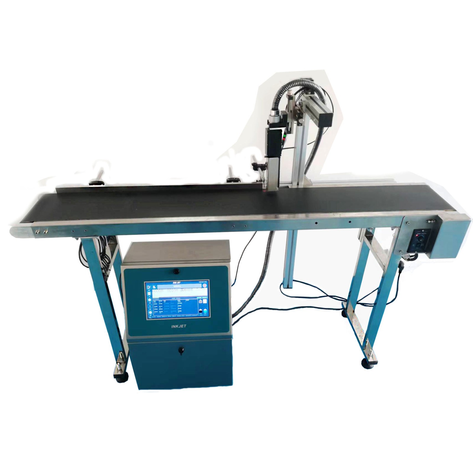 小字符噴碼機(jī)全自動(dòng)流水線可定制傳送帶打印生產(chǎn)日期logo條形碼廠