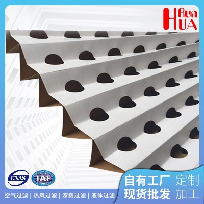 褶皺式油漆過濾紙 6cm風琴式漆霧過濾紙 烤漆房可用 纖維過濾紙