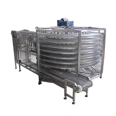 多層螺旋網帶輸送機水餃餛飩速凍食品輸送流水線面包螺旋塔輸送機