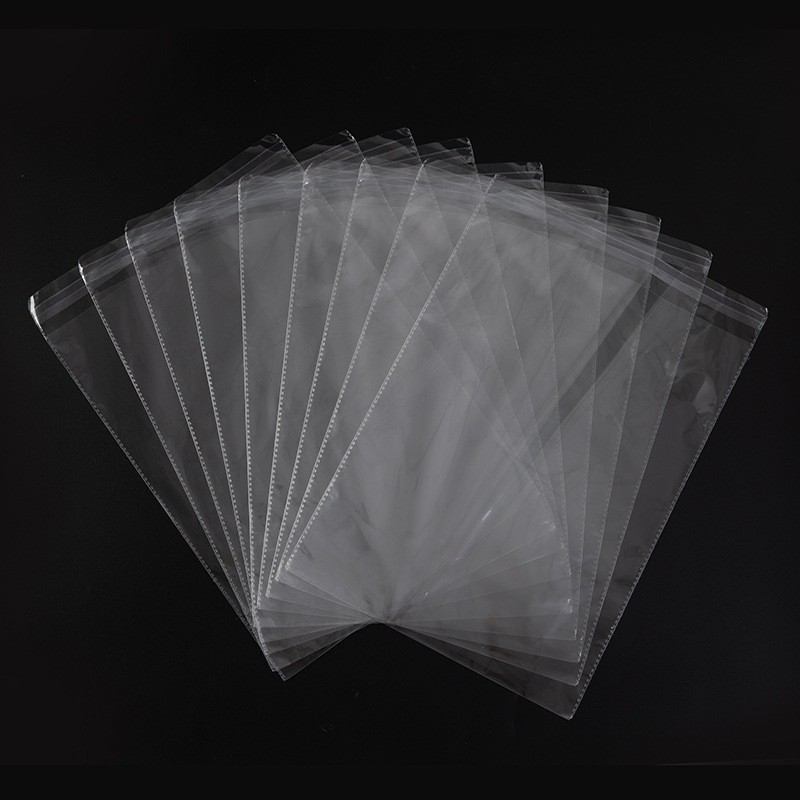 批發(fā)多尺寸自粘包裝袋6絲透明opp封口袋不粘膠透明自粘封口袋