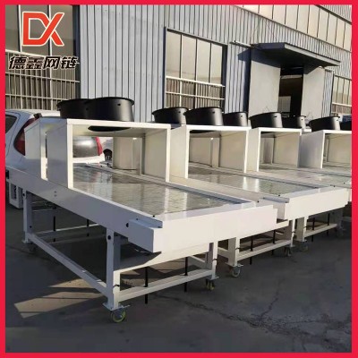 廠家定做金屬鏈板輸送機A風機網帶傳送帶A壓鑄鋁件冷卻鏈板輸送機