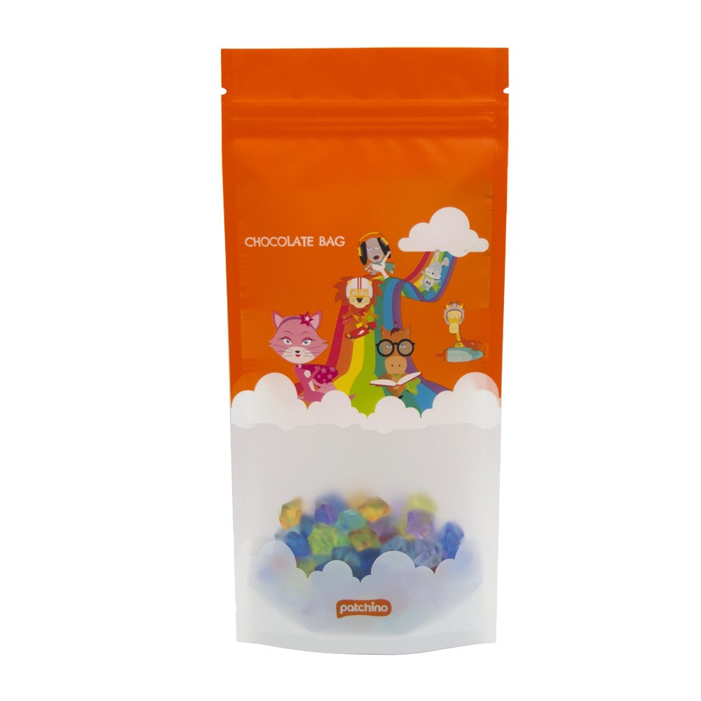 【食品袋定制專家】巧克力自立自封袋糖果包裝袋磨砂袋LOGO