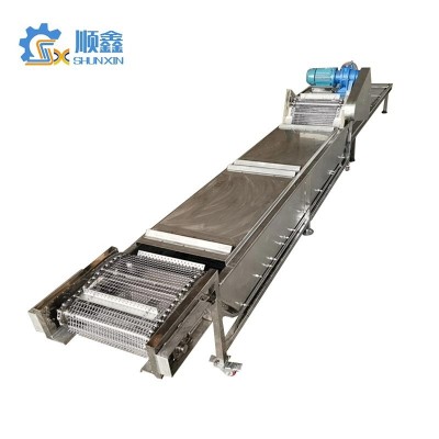 耐高溫五金件不銹鋼爬坡網(wǎng)帶輸送機(jī) 順鑫網(wǎng)鏈線