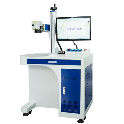 珊達激光打標機雕刻機刻字機光纖金屬臺式刻字工業打碼機自動對焦